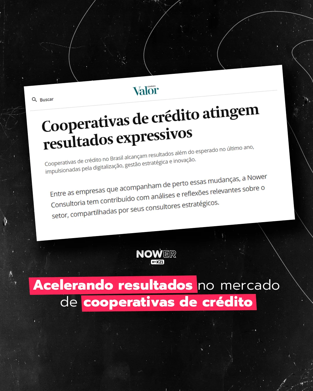 Matéria Valor Econômico - Cooperativas de crédito atingem resultados expressivos